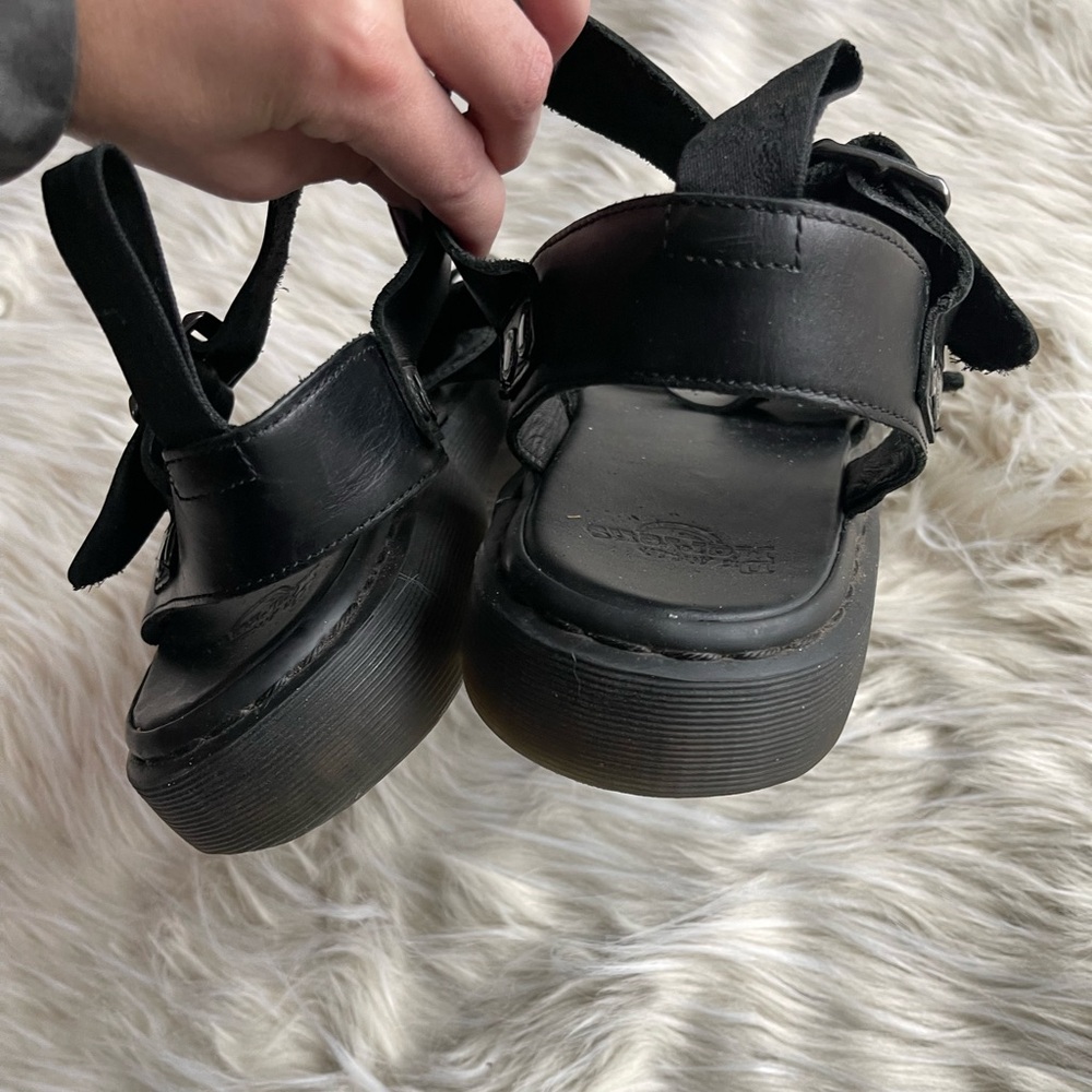Dr. Martens Gryphon Brando leather sandals black mens size 13, Women’s 14/15 - Picture 4 of 7
